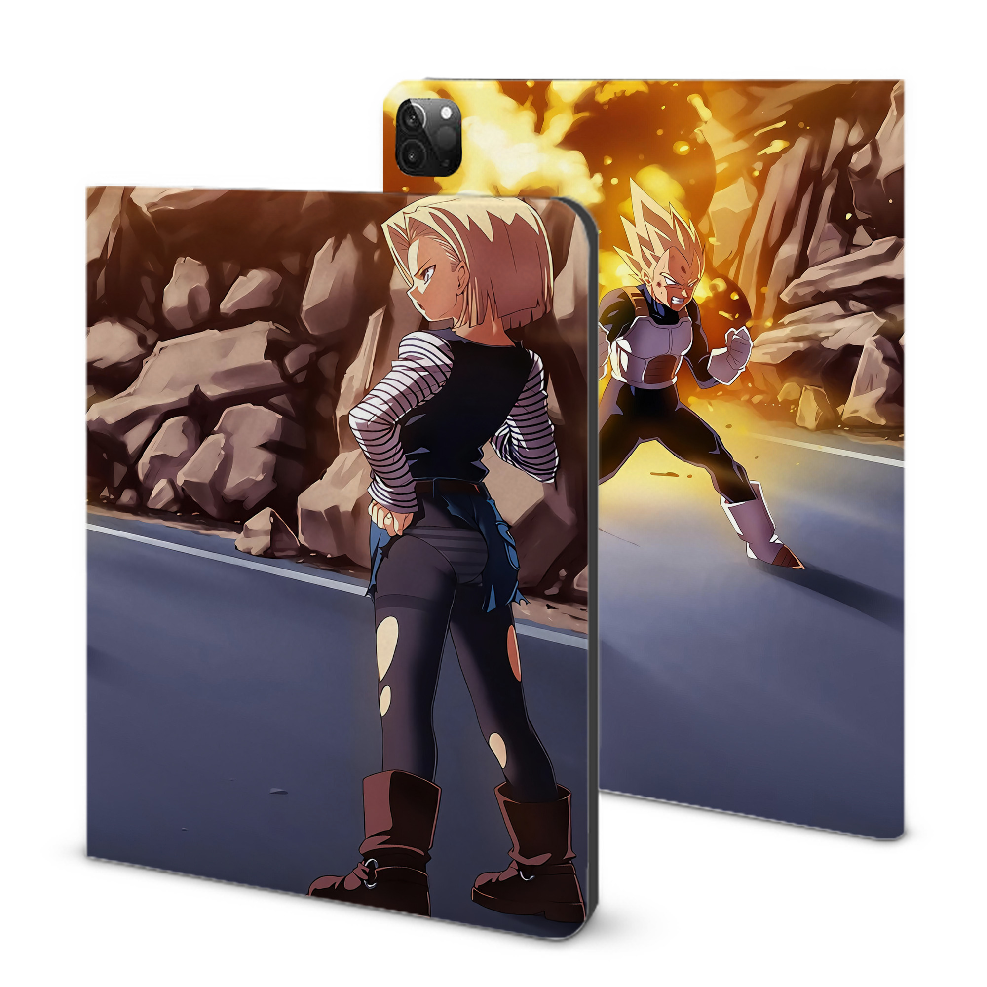 （画像用） ドラゴンボール DRAGON BALL IPadケース ペンホルダー付き ブックスタイルデザイン